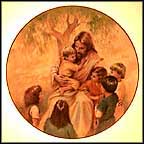 Let The Little Children Come To Me Collector Plate by Walter Rane MAIN