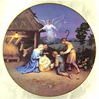 Adoration of the Shepherds Collector Plate by Hector Garrido MAIN