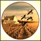 Geese In Autumn Fields Collector Plate by Lynn Kaatz MAIN