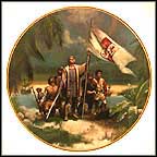 Columbus Raises The Flag Collector Plate by Jordi Penalva MAIN