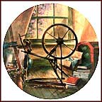 The Antique Spinning Wheel Collector Plate by Maurice Harvey MAIN