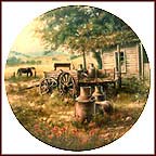 The Dairy Cans Collector Plate by Maurice Harvey MAIN