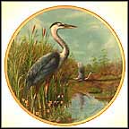 Great Blue Heron Collector Plate by James Faulkner MAIN