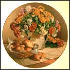 Chrysanthemums Collector Plate by Vieonne Morley MAIN