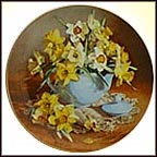 Daffodils Collector Plate by Vieonne Morley MAIN