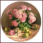 Peonies Collector Plate by Vieonne Morley MAIN