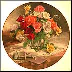 Roses Collector Plate by Vieonne Morley MAIN