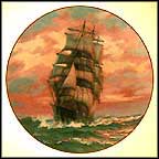 The Blue Jacket At Sunset Collector Plate by Charles Vickery MAIN