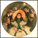 Scarlett And Her Suitors Collector Plate by Howard Rogers MAIN