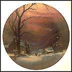 Mountain Sleigh Ride Collector Plate by H. T. Becker MAIN