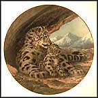 The Snow Leopard Collector Plate by Will Nelson MAIN