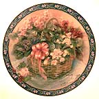 Begonias Collector Plate by Lena Liu MAIN