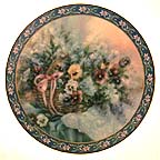 Pansies Collector Plate by Lena Liu MAIN