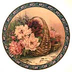 Peonies Collector Plate by Lena Liu MAIN