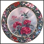 The White-Eared Hummingbird Collector Plate by Lena Liu MAIN