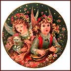 Hark The Herald Angels Sing Collector Plate by Brenda Burke MAIN