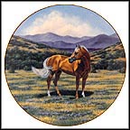 American Gold: Quarterhorse Collector Plate by Pamela Wildermuth MAIN