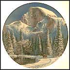 Blue Snow At Half Dome Collector Plate by Jean Sias MAIN