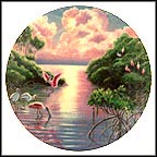 Radiant Sunset Ovet The Everglades Collector Plate by Jean Sias MAIN