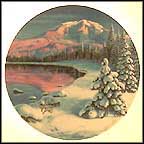 Twilight Reflections On Mt. Ranier Collector Plate by Jean Sias MAIN