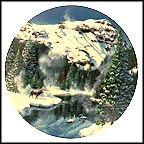 Winter Peace In Yellowstone Park Collector Plate by Jean Sias MAIN