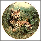 Bobcat: Nature's Dawn Collector Plate by Charles Fracé MAIN