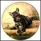 The Clouded Leopard Cub Collector Plate by Charles Fracé MAIN