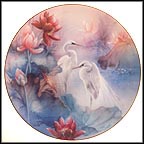 The Egrets Collector Plate by Lena Liu MAIN