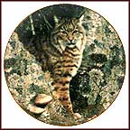 Forest Sentinel: Bobcat Collector Plate by Carl Brenders MAIN