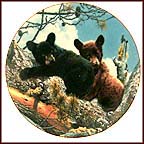 High Adventure: Black Bears Collector Plate by Carl Brenders MAIN