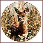 A Jump Into Life: Spring Fawn Collector Plate by Carl Brenders MAIN
