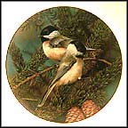 Backyard Treasure: Chickadee Collector Plate by Carl Brenders MAIN