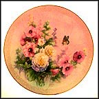 Hollyhock March Collector Plate by Lena Liu MAIN