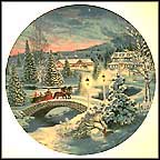 A World Dressed In Snow Collector Plate by Jean Sias MAIN