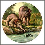 Curiosity: Asian Elephants Collector Plate by Will Nelson MAIN