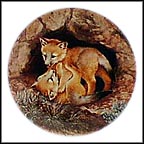 Friskiness: Kit Foxes Collector Plate by Will Nelson MAIN