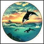 Jumping For Joy Collector Plate by Anthony Casay MAIN