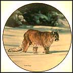 American Cougar Collector Plate by Charles Fracé MAIN