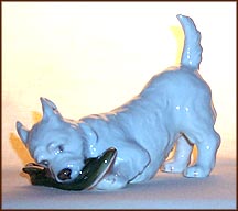 Dog With Slipper, Royal Copenhagen Figurine #145 MAIN