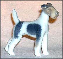 Wirehaired Fox Terrier, Royal Copenhagen Figurine #3170 MAIN