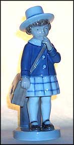 September, Girl With Satchel, Royal Copenhagen Figurine #4531 MAIN