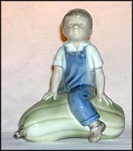 Boy With Gourd, Royal Copenhagen Figurine #4539 MAIN