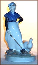 Goose Girl, Royal Copenhagen Figurine #528 MAIN