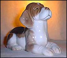 Beagle Puppy Lying, Royal Copenhagen Figurine #565r MAIN
