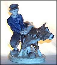 Boy With Calf, Royal Copenhagen Figurine #772 MAIN