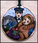 1992 Christmas Shopping, Royal Copenhagen Christmas In Denmark Ornament MAIN