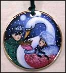 1994 The Sleigh Ride, Royal Copenhagen Christmas In Denmark Ornament MAIN