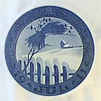 Danish Landscape Collector Plate by Oluf Jensen MAIN