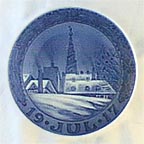 Tower Of Our Savior's Church, Copenhagen Collector Plate by Oluf Jensen MAIN