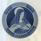 Mary With The Child Jesus Collector Plate by Oluf Jensen MAIN